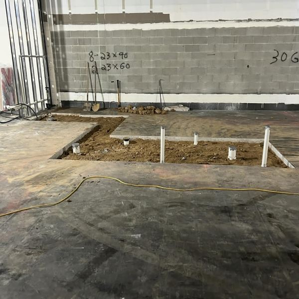Under-slab drain rough-in for new construction by KW Plumbing